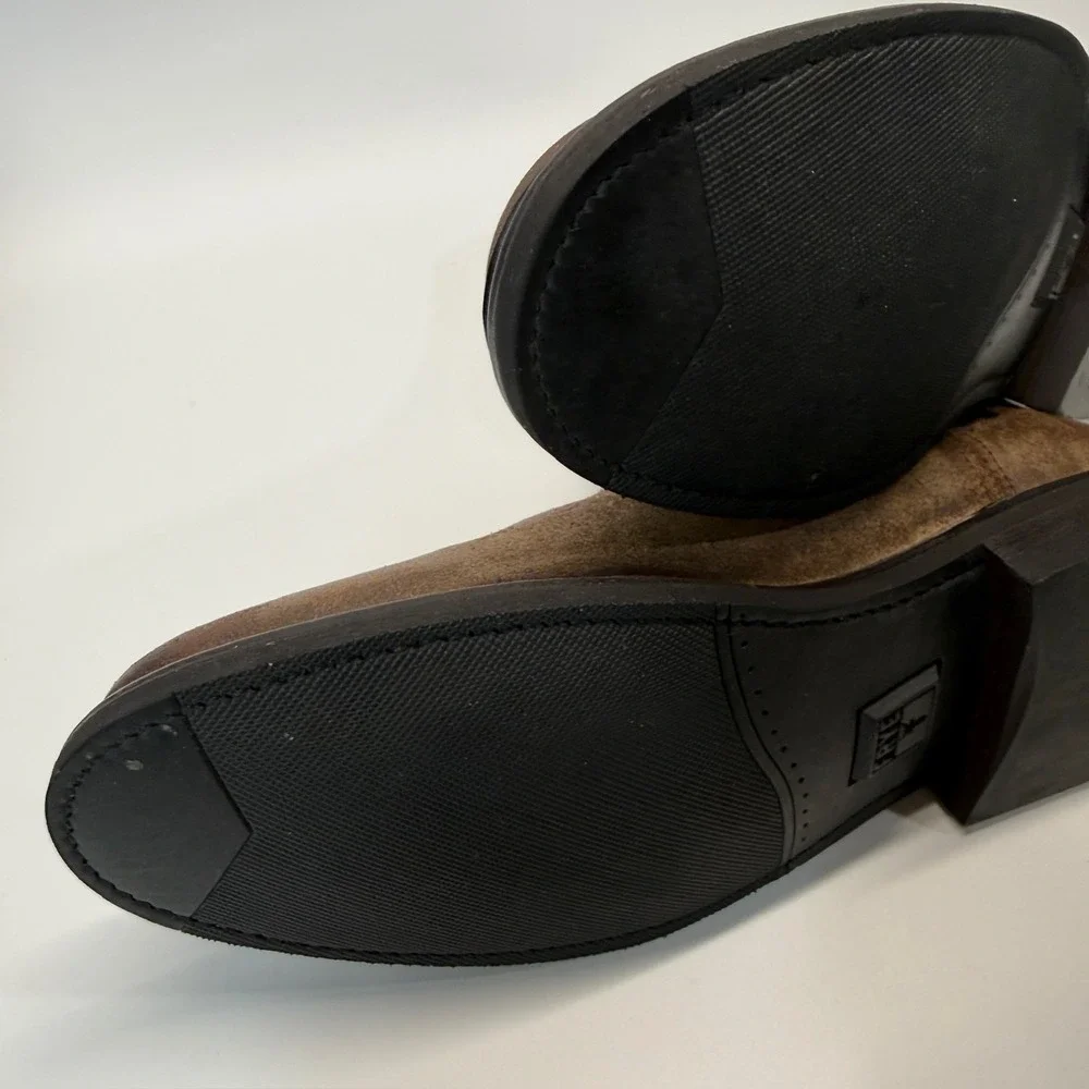 Frye‎ Seth Chelsea Boot Men 9 D Brown Chocolate Patina Classic